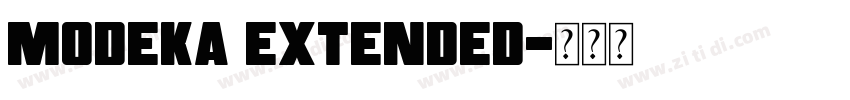 Modeka Extended字体转换